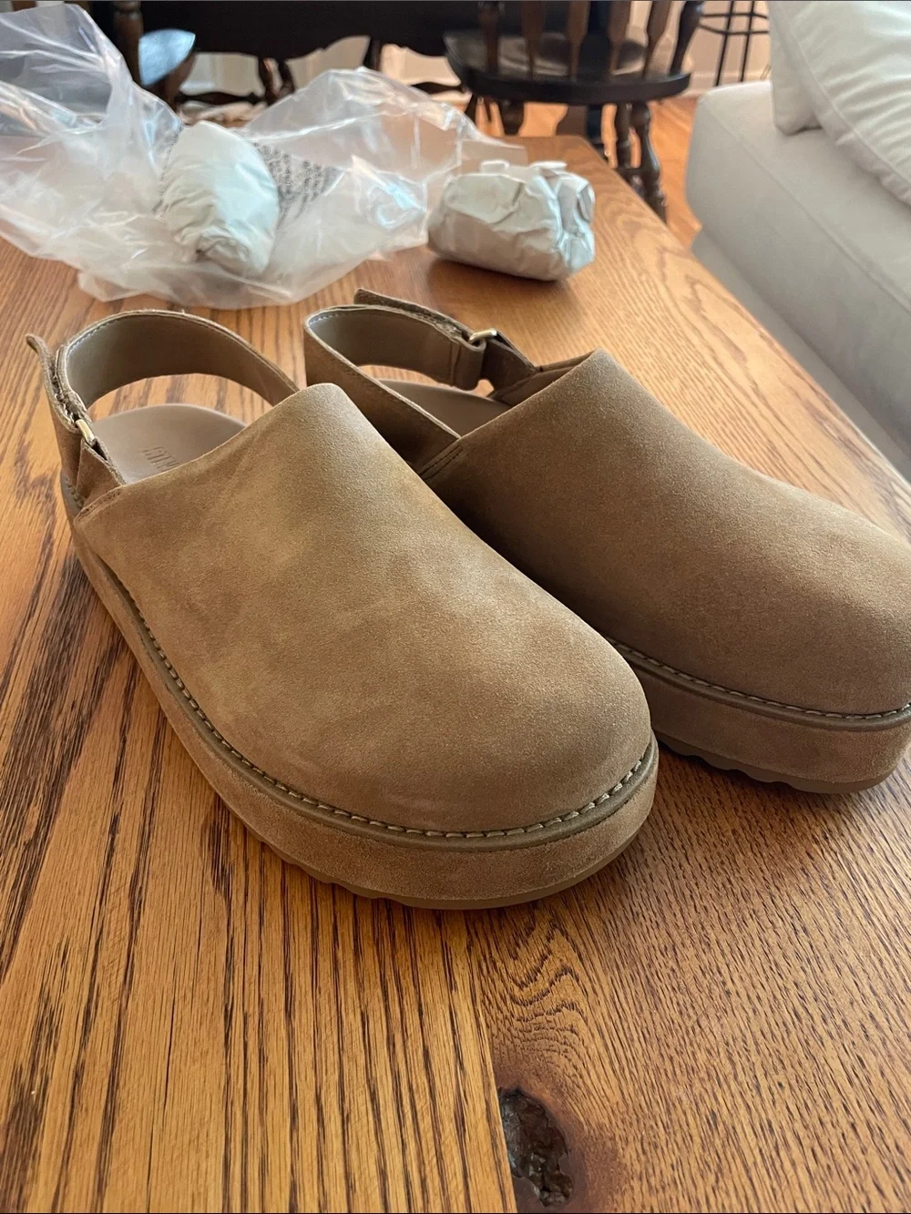 Steve Madden Cognac Suede Clogs, Women’s size 10 - Picture 6 of 8